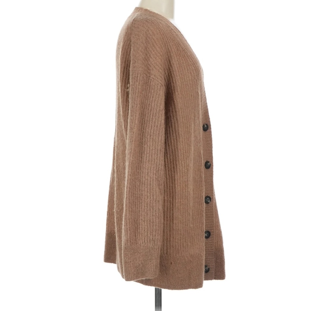 Everlane The Oversized Alpaca Cardigan Merino Wool Lightweight Ribbed Duster M - Picture 4 of 8